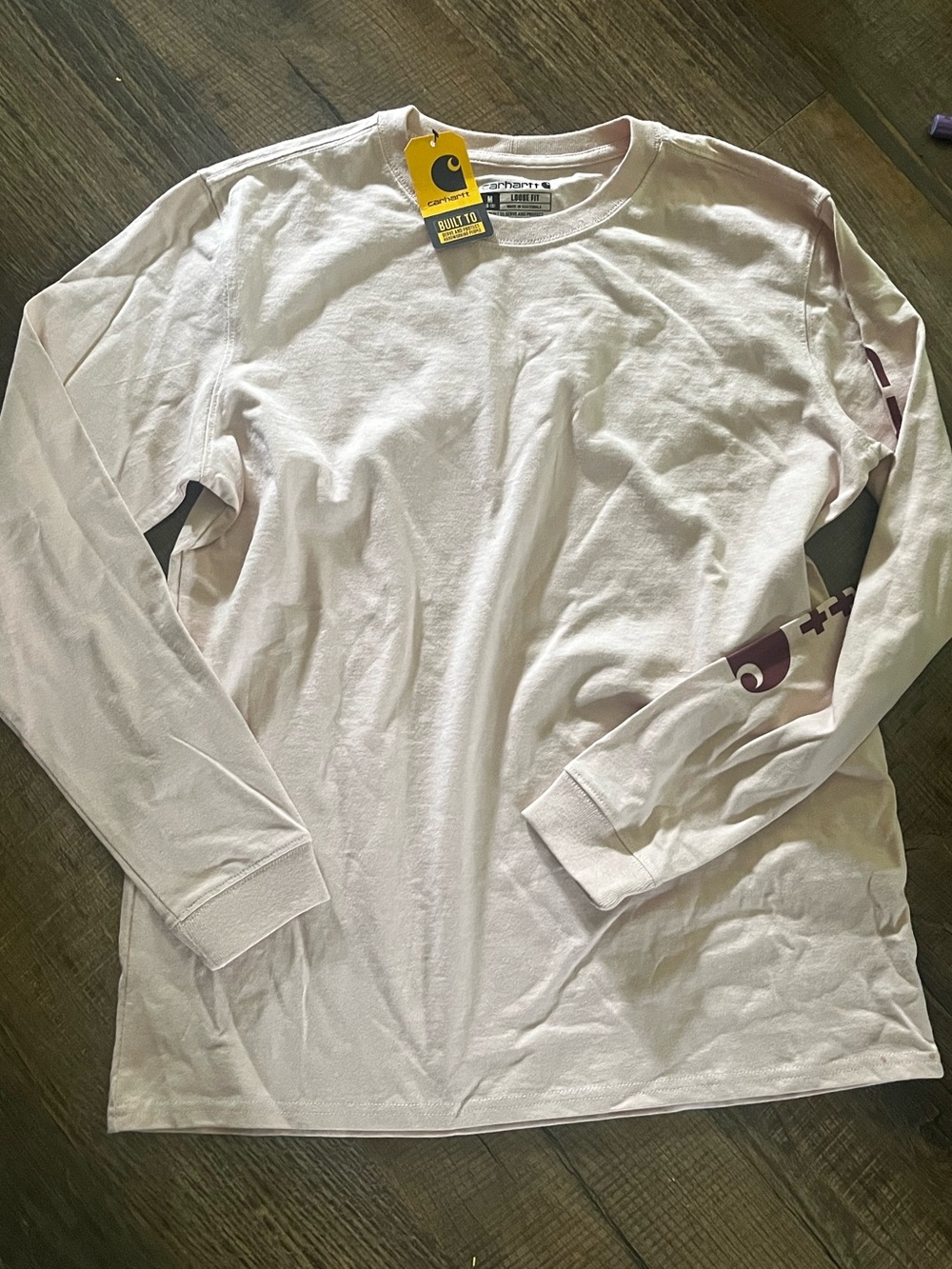 Carhartt Long Sleeve Crewneck Shirt - Light Pink